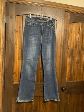 Judy Blue Indigo Bootcut Jeans with Faded Finish
